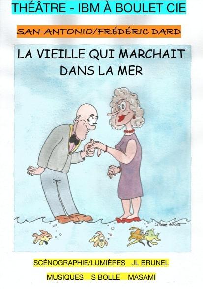 La vieille affiche de La vieille qui marchait dans la mer